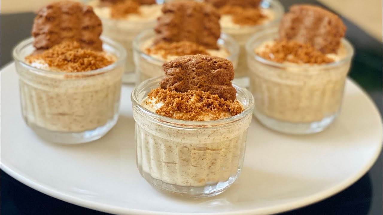 Mousse au spéculoos 😍✨ (crémeuse, rapide, irrésistible)